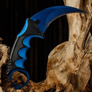 Нож-керамбит "Коготь орла" 20см, клинок 90мм/2,2мм, синяя паутина