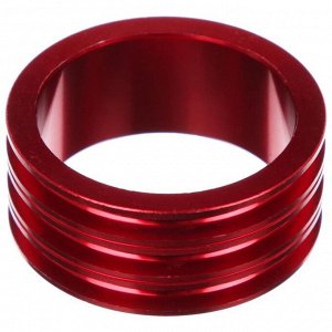 Кольцо проставочное 1-1/8"х15мм SPACER-R, алюминий, цвет красный