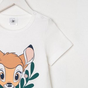 Футболка детская Bambi Disney, рост 86-92, белый