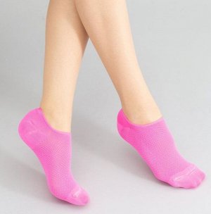 Тонкие неоновые укороченные "дышащие" носки