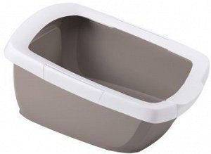 IMAC туалет-лоток для кошек FUNNY с высокими бортами 62х49,5х33h см, бежевый