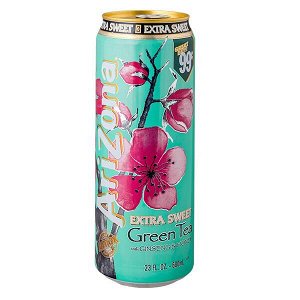 Напиток ARIZONA Green Tea with Ginseng &amp; Honey EXTRA SWEET 680 мл Ж/Б