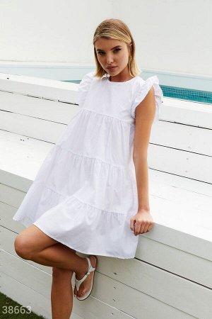 Gepur Свободное белоснежное платье