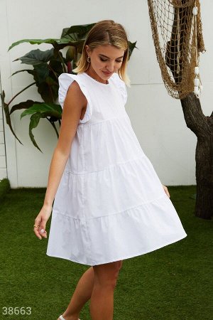 Gepur Свободное белоснежное платье