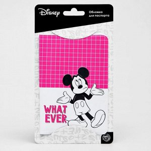 Disney Обложка для паспорта &quot;What ever&quot;, Микки Маус