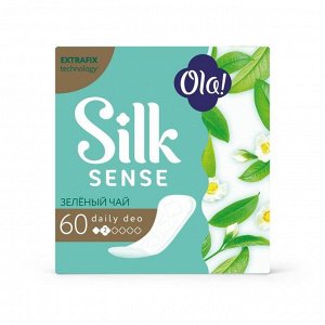 Прокладки ежедневные Ola! Silk Sense зеленый чай, 60 шт.