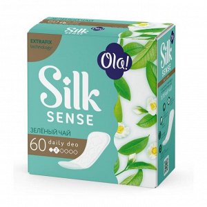 Прокладки ежедневные Ola! Silk Sense зеленый чай, 60 шт.