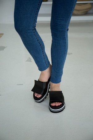 Шлёпанцы Evromoda 2588 nappa/nero