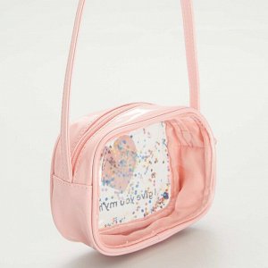 Прозрачная сумка - розовый