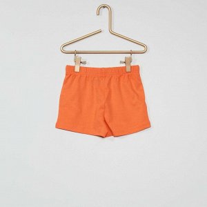 Короткая пижама из экологически чистого материала - оранжевый