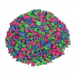 GloFish Гравий Розовый/ зеленый/голубой, с GLO вкраплениями, 2.26кг