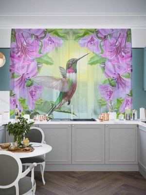 Кухонный фототюль Сказочный колибри
