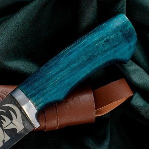 Нож Пчак Шархон - рукоять эбонит, металл, зеленый
