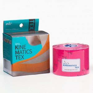 Кинезио тейп Spol Tape 5 см x 5 м, розовый