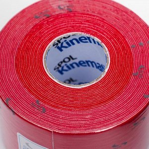 Кинезио тейп Spol Tape 5 см x 5 м, красный