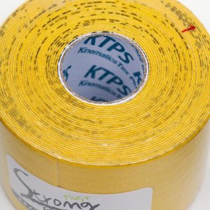 Кинезио тейп Spol Tape Strong 5 см x 5 м, жёлтый
