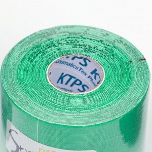 Кинезио тейп Spol Tape Strong корейский, 5 см x 5 м, зелёный