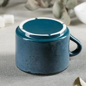 Чашка чайная 9,5 см, h 7,5 см, 350 мл "Blu reattivo"