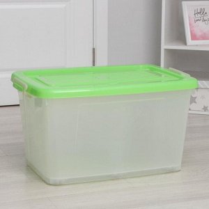 Darel plastic Ящик для хранения с крышкой Darel-box, 75 л, 70x49x37 см, цвет МИКС