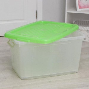 Darel plastic Ящик для хранения с крышкой Darel-box, 75 л, 70x49x37 см, цвет МИКС