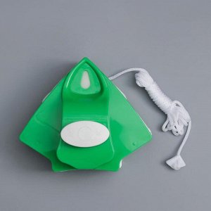 Магнитная щётка для мытья окон с двух сторон, с регулятором толщины 3-22 мм, цвет зелёный