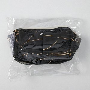 Органайзер с карманами подвесной Доляна «Мрамор», 3 отделения, 31x11x27 см, цвет чёрный