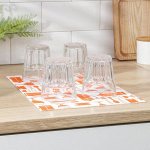 Коврик для сушки посуды, 25*38 см, вискоза, цвет МИКС
