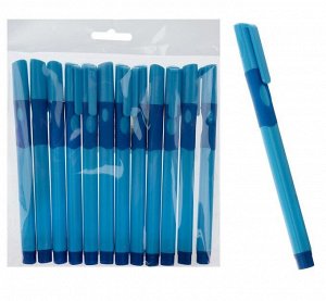 СИМА-ЛЕНД Ручка шариковая 0.7 мм, стержень синий, корпус синий с резиновым держателем, для правшей