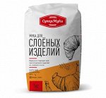 Мука 1 кг пакет, для СЛОЕНЫХ изделий (КРУАССАНОВ и СЛОЕК), пшеничная, высш.сорт, из мягких сортов