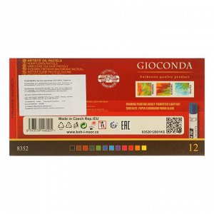 Пастель масляная 12 цветов Koh-I-Noor Gioconda, картонная упаковка