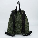 Мешок для обуви, отдел на стяжке, наружный карман, цвет камуфляж