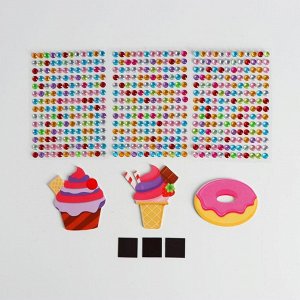 Набор для творчества «Магнитики своими руками: пончик, капкейк, мороженка»