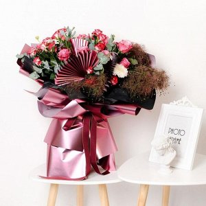 Плёнка матовая двухсторонняя «Цветной блеск» пудра, бронза, 0.58x10 м