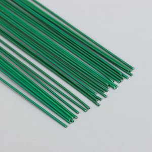 Проволока для творчества "Blumentag" 0.7 мм, 30 шт, 40 см,в пластиковой оплётке зеленый