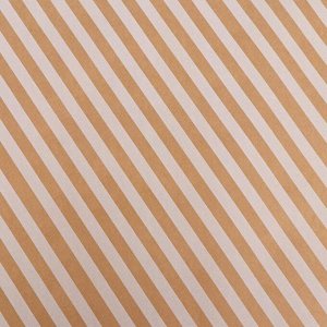 Бумага упаковочная крафт "Полосы наклонные белые", 0,6 x 10 м,  70г/м2