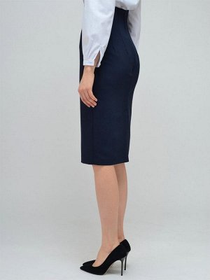 1001 Dress Юбка-карандаш синяя длины миди с высокой талией