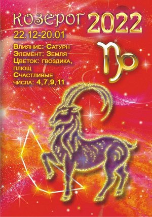Карманный календарь на 2022 год "Гороскоп Звёздный №1 Козерог"