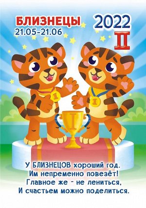 Карманный календарь на 2022 год "Гороскоп Рисованный №1 Близнецы"
