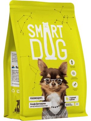 Smart Dog Для взрослых собак с курицей и рисом 0,8кг