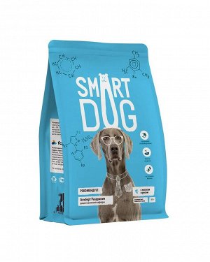 Smart Dog Для взрослых собак с лососем и рисом 0,8кг