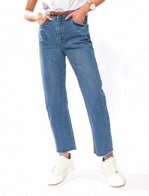 Укороченные джинсы из 100% хлопка