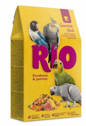RIO Гурмэ корм для средних и крупных попугаев 250гр АКЦИЯ!