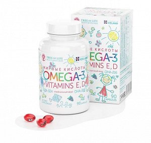 Омега 3 детская TREE OF LIFE Omega-3 kids - 90 капс.