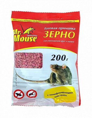 АВАНТИ  Mr. Mouse Приманка зерновая от грызунов 200гр (пакет)