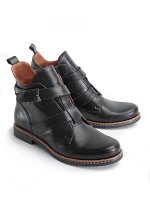 Ботинки женские демисезонные, черная кожа