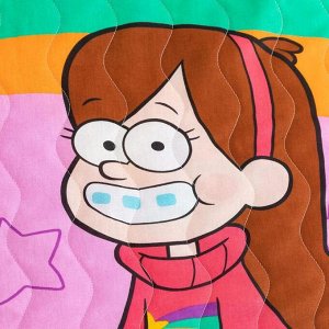 Покрывало стеганое Непоседа Gravity Falls Мейбл и Пухля 145х200см поплин 105 гм хл100%