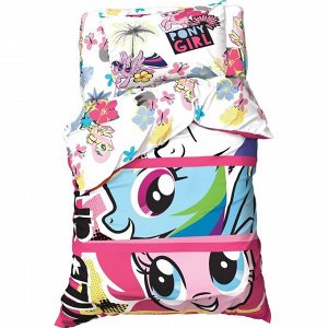 Hasbro Постельное белье 1,5 сп Pony girl My Little Pony 143*215 см, 150*214 см, 50*70 см -1 шт