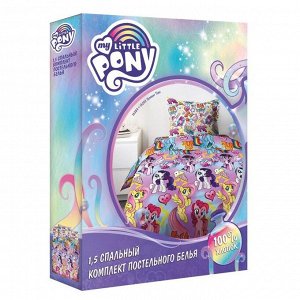 КПБ 1.5 "My Little Pony" Summer time 143х215, 150х214, 70х70см, бязь 120гм хл100%