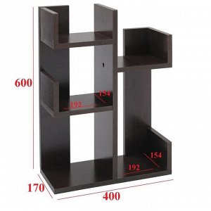 Полка настольная Лео №2, 400х170х710, Венге