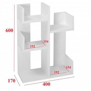 Полка настольная Лео №2, 400х170х710, Белый